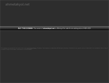 Tablet Screenshot of ahmetakyol.net